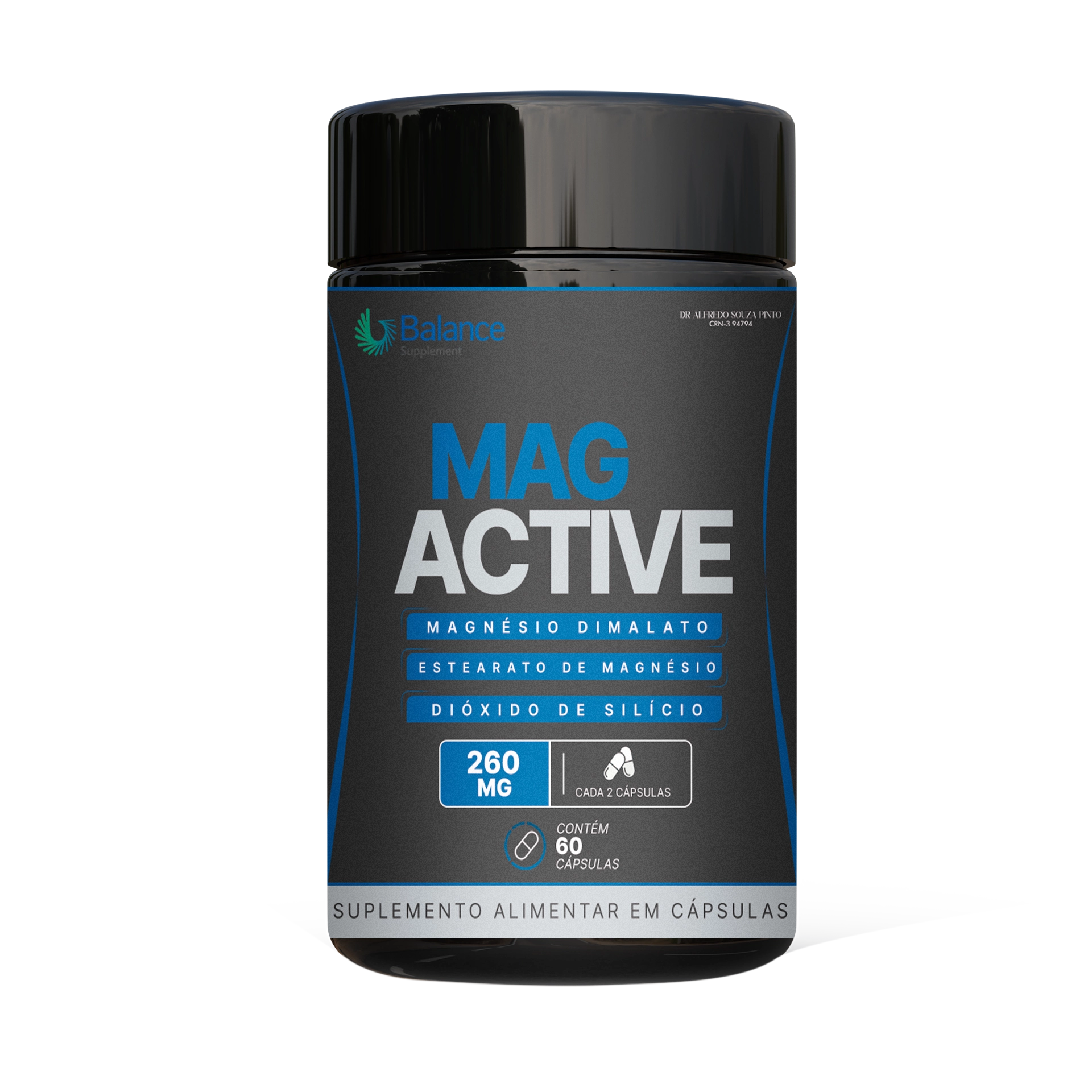 MAG ACTIVE – MAGNÉSIO DIMALATO 260MG