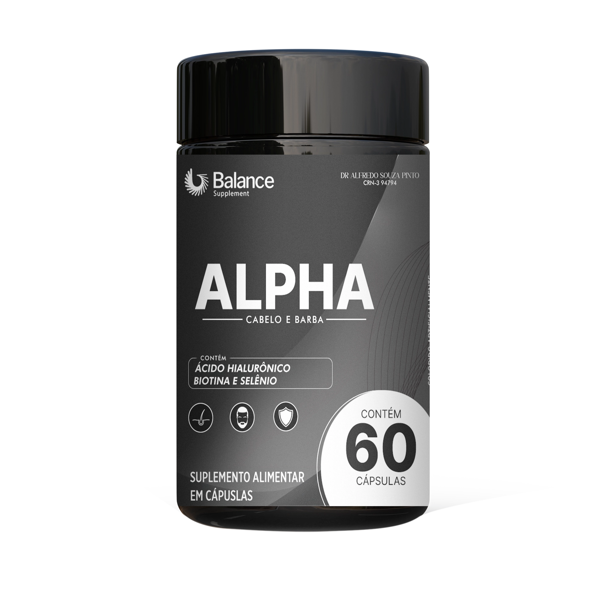 ALPHA – Vitaminas e Nutrientes para Cabelo, Barba e Pele