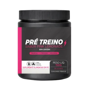 PRÉ-TREINO SEM CAFEÍNA PINK LEMONADE – 150G